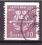 Stamps Sweden -  50 aniv. tiradores voluntarios