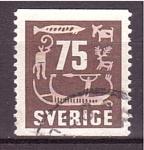 Stamps Sweden -  serie- Pinturas rupestres