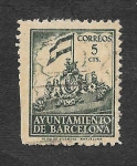 Stamps Spain -  Frontispicio del Ayuntamiento de Barcelona