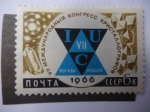 Stamps Russia -  Emblema del 7° Congreso de la Ciencia de la Cristalografía-Cristales