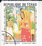 Stamps Chad -  SOLARIDAD HUMANA- GAUGUIN