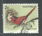 Sellos de Oceania - Australia -  Crimson Finch (ave)