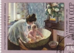 Stamps Russia -  PINTURA-EL BAÑO DEL NIÑO 