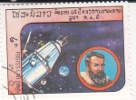 Stamps Laos -  Sputnik 2 & Johannes Kepler