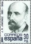 Stamps Spain -  2646 - Centenarios - Juan Ramón Jimenez (1881-1958)