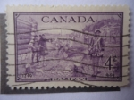 Sellos de America - Canad -  Fundación de Halifax, 1749 - Bicentenario de Halifax- Nueva Escocia.