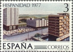 Stamps Spain -  2440 - Hispanidad Guatemala - Centro de la ciudad de Guatemala