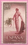 Stamps Spain -  Fiesta Nacional Tauromaquia (Citando al Toro)