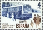 Stamps Spain -  2561 - Utilice transportes colectivos - Autobús