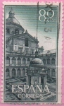 Stamps Spain -  Real monasterio d´san Lorenzo d´Escorial (Patio d´l´Evangelistas)