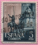 Sellos de Europa - Espaa -  IV centenario d´l´capital d´Madrid (Monumento a Cervantes)