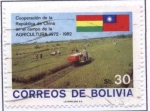 Sellos del Mundo : America : Bolivia : Copperacion de la Republica de China en el campo de la Agricultura 1972 - 1982