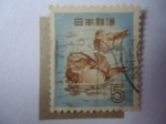 Stamps Japan -  Patos Mandarines (Alix galericulata)