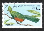 Stamps Afghanistan -  Pájaros, Knysna Turaco (Tauraco corythaix)