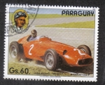 Stamps Paraguay -  Piloto de Fórmula 1, Juan Manuel Fangio, Maserati 250 F
