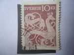 Stamps Sweden -  Imagen Sobre Piedra.