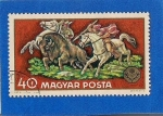 Stamps Hungary -  Caza