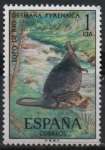 Sellos de Europa - Espaa -  Fauna hispanica (Topo d´Agua)