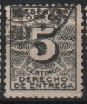 Stamps Spain -  Derecho d´Entrega (Cifras)