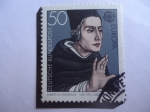 Stamps Germany -  Albertus Magnus (1200-1280)- El polimata de la Edad Medieval- Europa (CEPT)