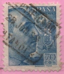 Stamps Spain -  General Franco