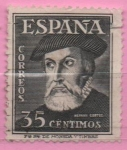 Stamps Spain -  Hernan Cortes