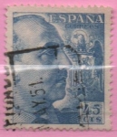 Stamps Spain -  General Franco