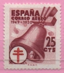 Stamps Spain -  Pro Tuberculosos ( Cruz d´Lorena en rojo)