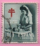 Stamps Spain -  Pro Tuberculosos ( Enfermera puericultora)