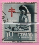 Stamps Spain -  Pro Tuberculosos ( Enfermera puericultora)