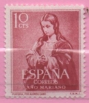 Stamps Spain -  Año Mariano (Inmaculada)