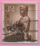 Stamps Spain -  Año Mariano (Ntra Sra d´Monserrat)