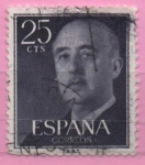 Stamps Spain -  General Franco