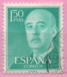 Stamps Spain -  General Franco