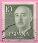 Stamps Spain -  General Franco