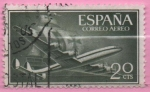 Stamps Spain -  Super constelacion y nao Santa Maria