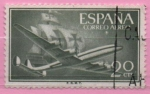 Stamps Spain -  Super constelacion y nao Santa Maria