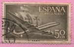 Stamps Spain -  Super constelacion y nao Santa Maria