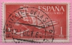 Stamps Spain -  Super constelacion y nao Santa Maria