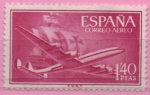 Stamps Spain -  Super constelacion y nao Santa Maria