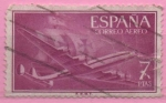 Stamps Spain -  Super constelacion y nao Santa Maria