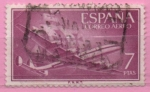 Stamps Spain -  Super constelacion y nao Santa Maria