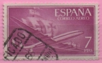 Stamps Spain -  Super constelacion y nao Santa Maria