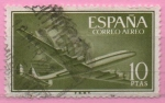 Stamps Spain -  Super constelacion y nao Santa Maria