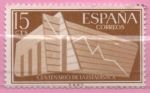 Stamps Spain -  I centenario d´l´Estadistica Española