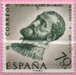 Stamps Spain -  Escultura d´Leoni