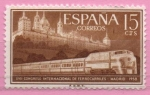 Stamps Spain -  XVII Congreso internacional d´Ferrocarriles (Tren Talgo)