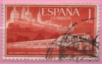 Stamps Spain -  XVII Congreso internacional d´Ferrocarriles (Tren Talgo)