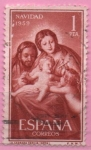 Stamps Spain -  Navidad (Sagrada familia)