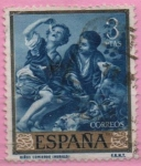 Stamps Spain -  Niños comiendo melon